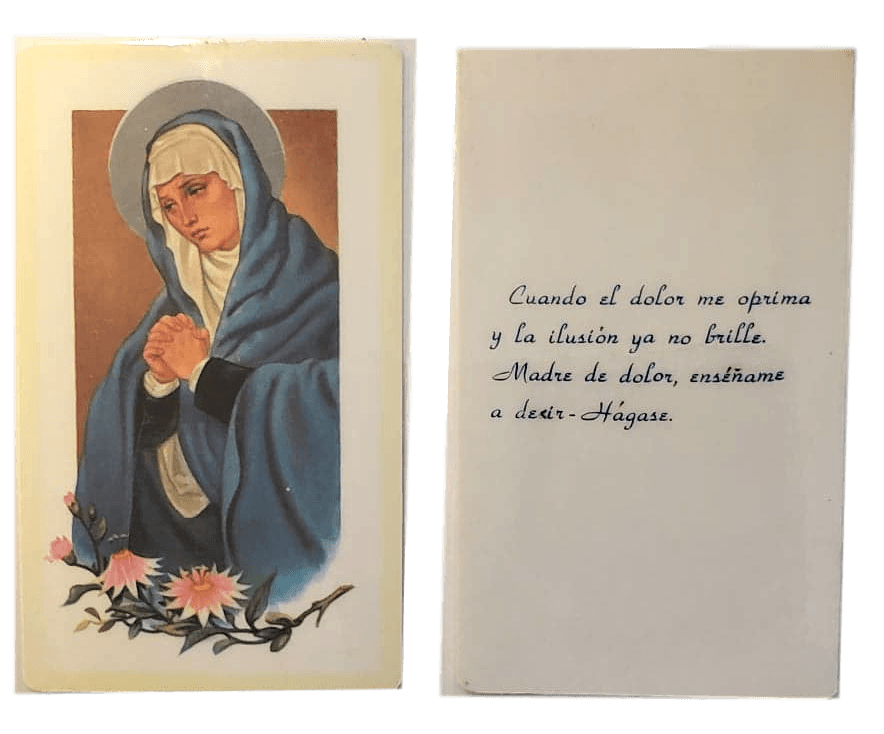 Prayer Card Cuando El Dolor Me Oprima SPANISH Laminated NC