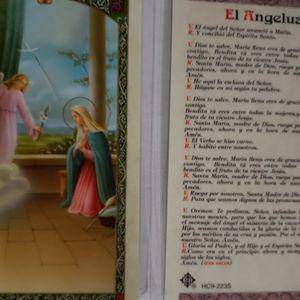 Prayer Card El Angelus SPANISH Laminated HC-S