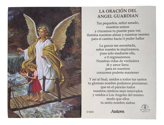 Prayer Card La Oracion Del Angel Guardian