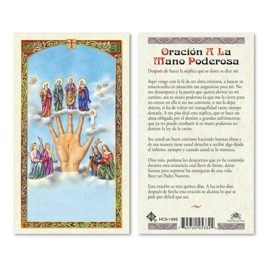 Prayer Card Oracion A La Mano Poderosa Spanish HC9-149S