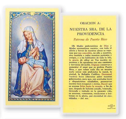 Prayer Card Oracion A Nuestra Senora De La Providencia Patrona De Puerto Rico SPANISH Laminated