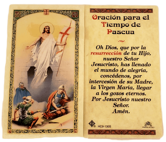 Prayer Card Oracion Para El Tiempo De Pascua SPANISH Laminated HC-S