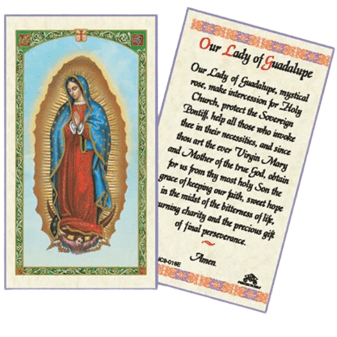 Prayer Card Our Lady of Guadalupe HC9-016E