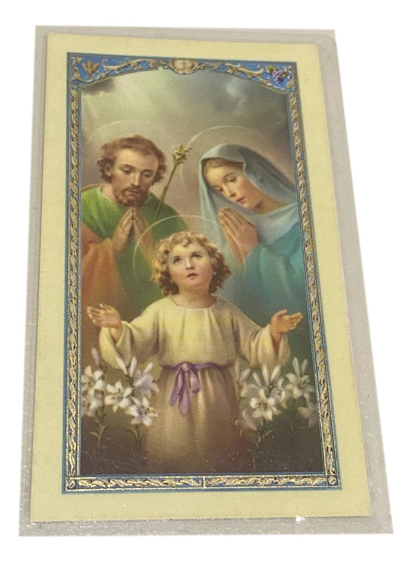 Prayer Card Parents Prayer English Laminated