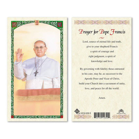 Prayer Card Prayer for Pope Francis Laminated HC-E