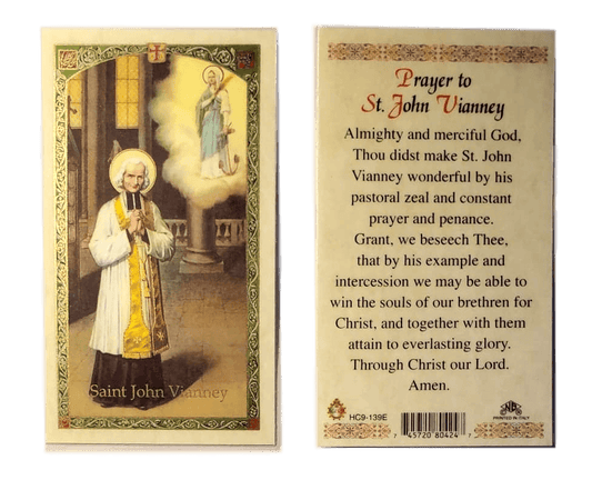 Prayer Card Prayer To Saint John Vianney Laminated HC-E