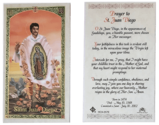 Prayer Card Prayer To Saint Juan Diego Laminated HC-E