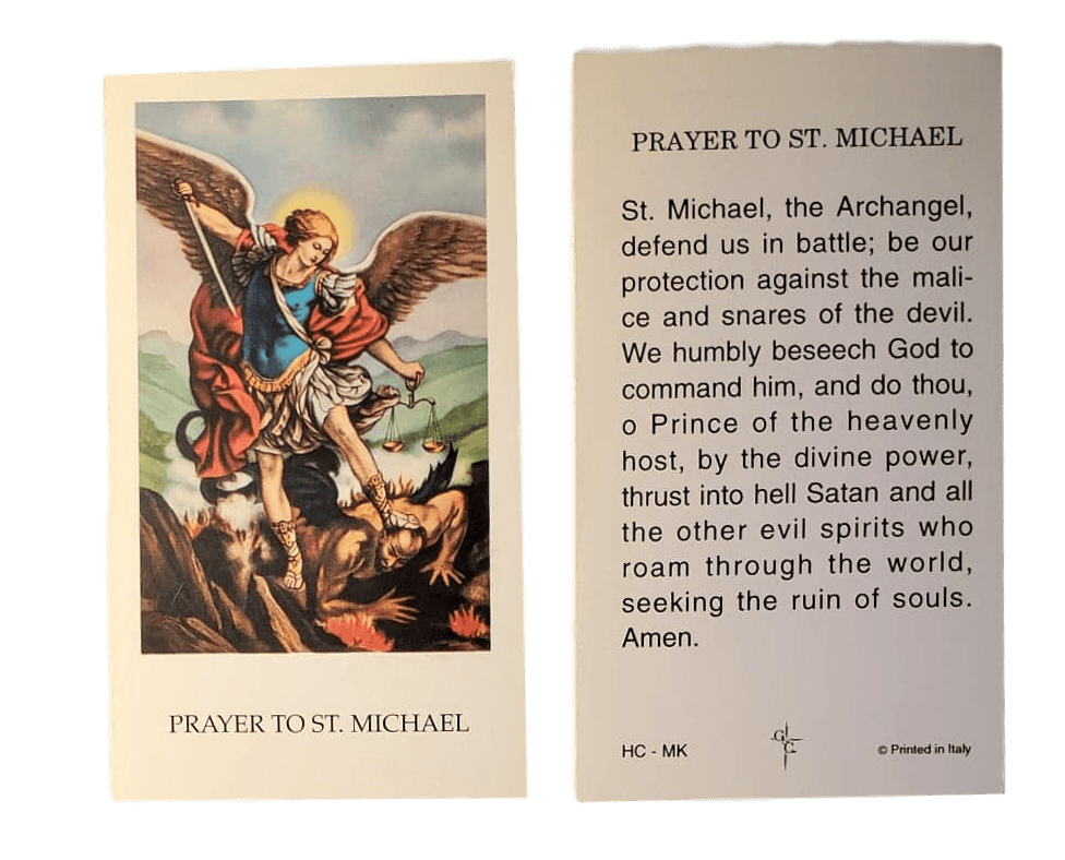 Prayer Card Prayer To Saint Michael No Laminate