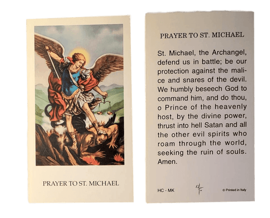 Prayer Card Prayer To Saint Michael No Laminate