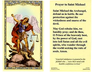 Prayer Card Prayer To Saint Michael No Laminate