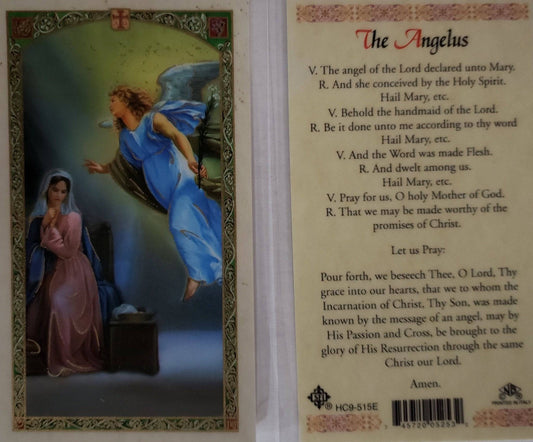 Prayer Card The Angelus Laminated HC9-515E