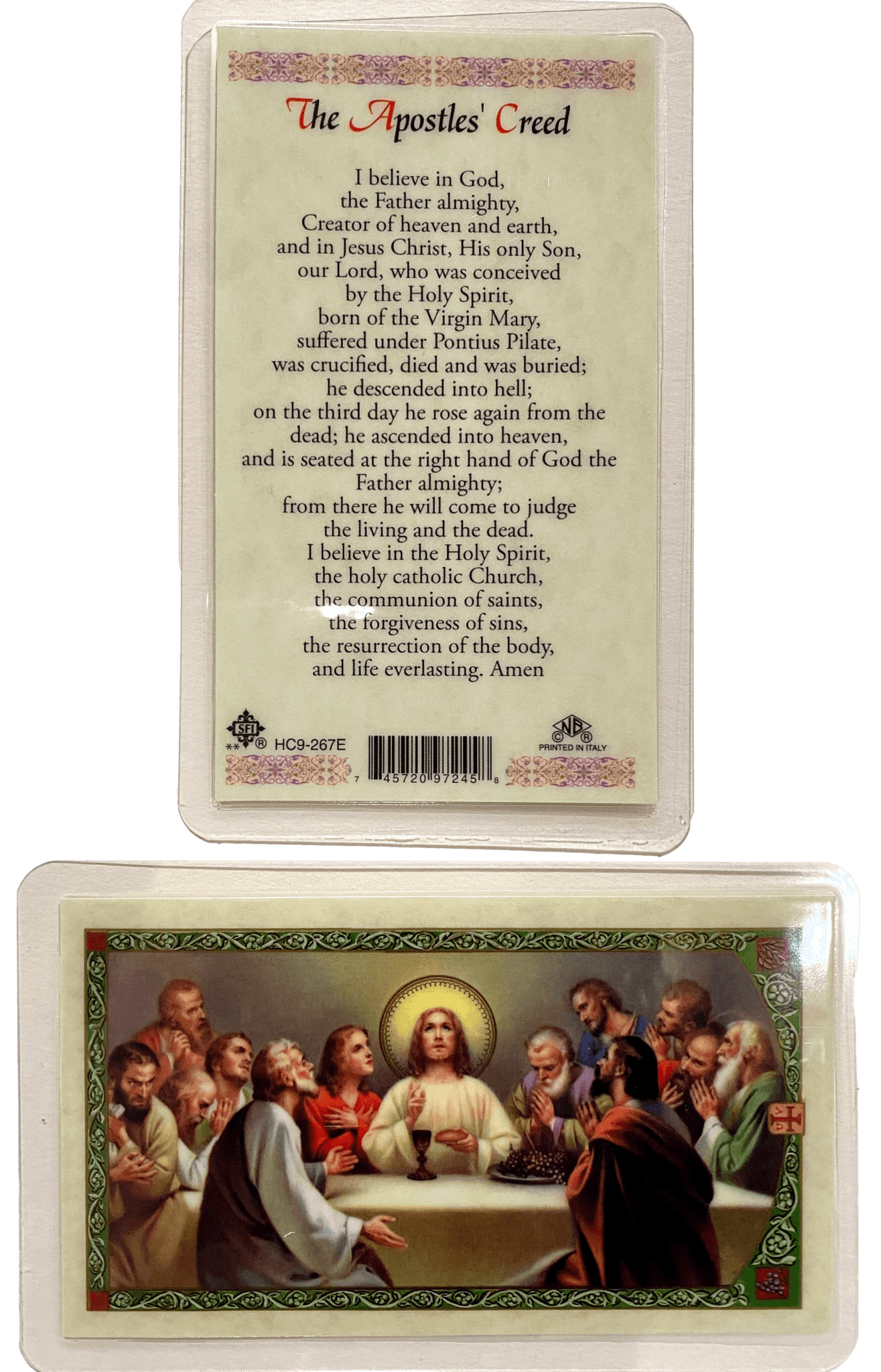 Prayer Card The Apostles' Creed Laminated HC9-267E