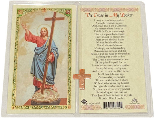 Prayer Card The Cross in My Pocket Copper Cross