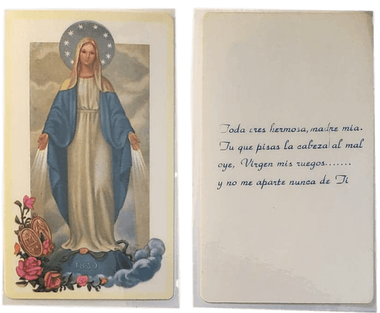 Prayer Card Toda Eres Hermosa Madre Mia SPANISH Laminated NC