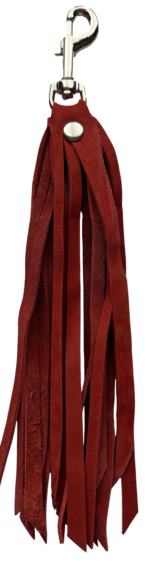 Red Leather Fringe Tassel