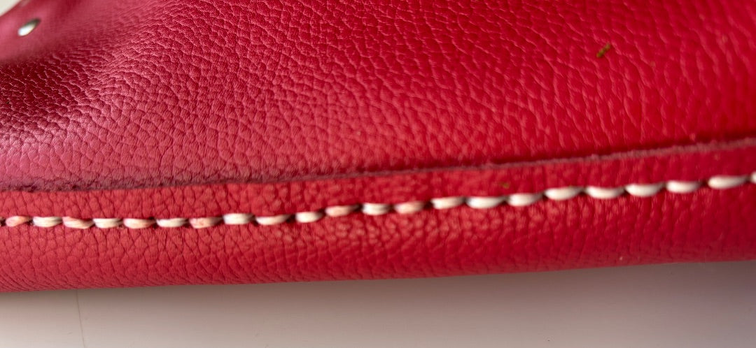 Red Vegan Leather Crossbody - Ysleta Mission Gift Shop