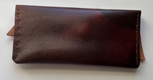Rustic Brown Leather Wallet - Ysleta Mission Gift Shop