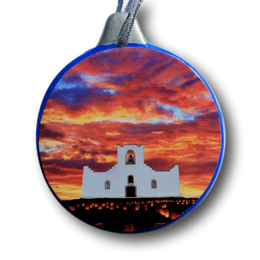 Socorro Mission Luminarias Ornament – Ceramic, 3.26 x 3.81 in