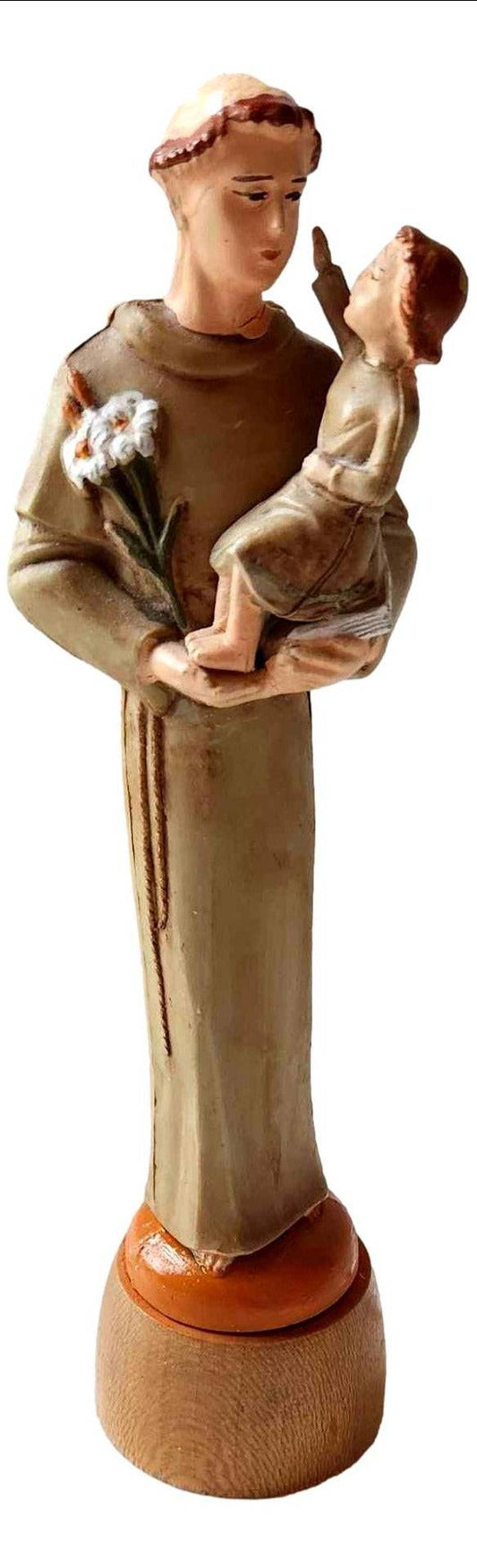 Statue Saint Anthony Solid Resin 6"