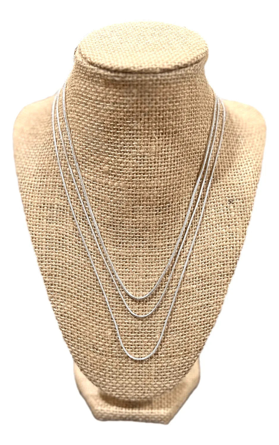 Sterling silver .925 round chain necklace in 18, 20, and 22 inches, featuring a sleek, polished jewelry design.