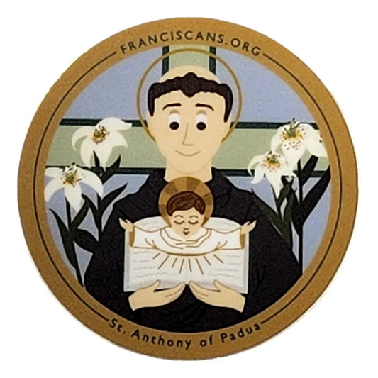 Removable religious design stickers featuring Ysleta Mission motifs from El Paso souvenirs and gifts by Ysleta Mission Gift Shop.