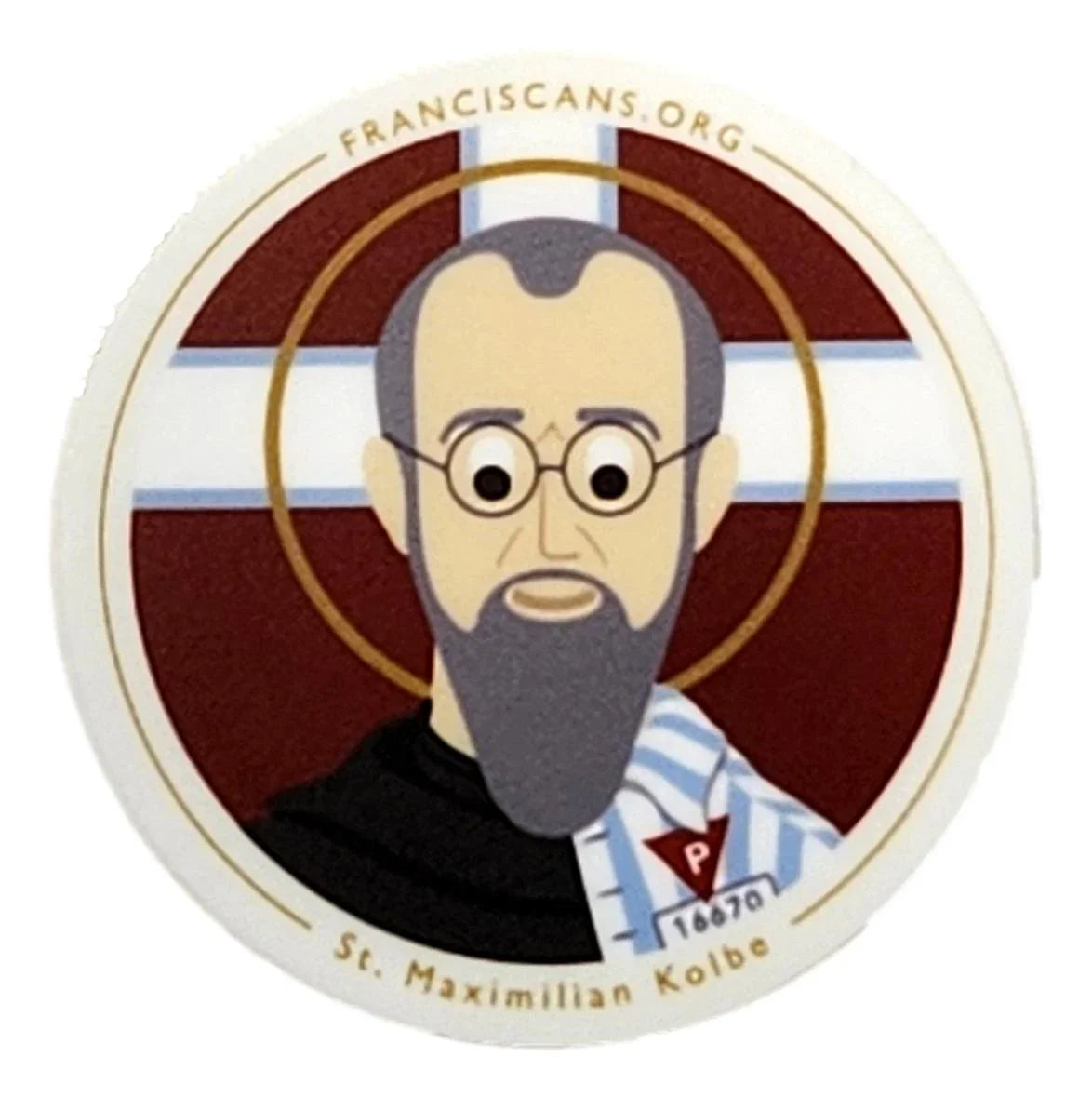 Removable religious design stickers featuring Ysleta Mission, ideal for souvenirs or decorative use from Ysleta Mission Gift Shop.