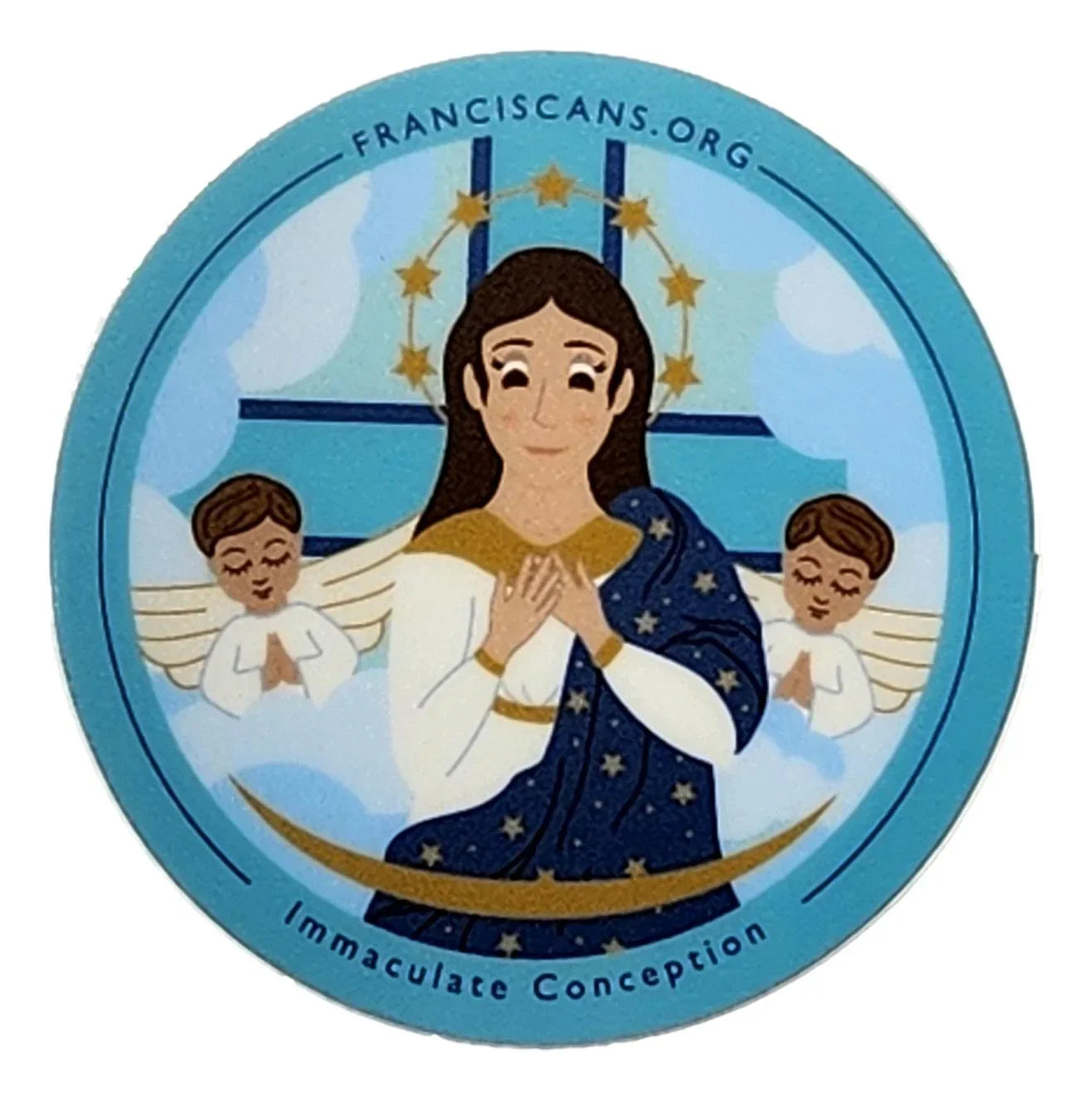 Removable religious design stickers featuring Ysleta Mission motifs, ideal for decorating and preserving cultural symbols.