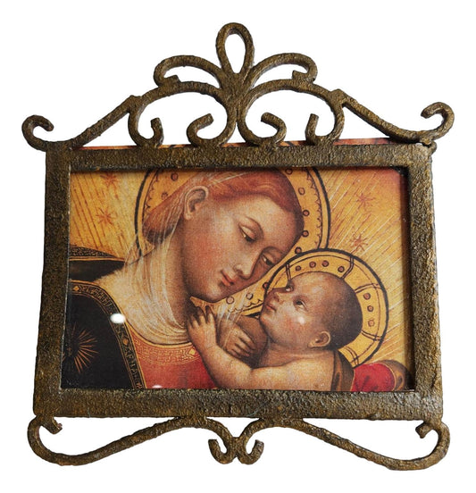 The Madonna Of The Magnificat Sandro Botticelli 1482 Frame Table Top Textured