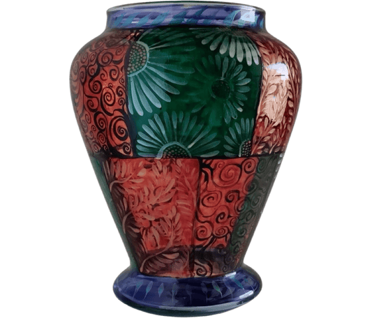 Vase Large Flower and Desert Motif