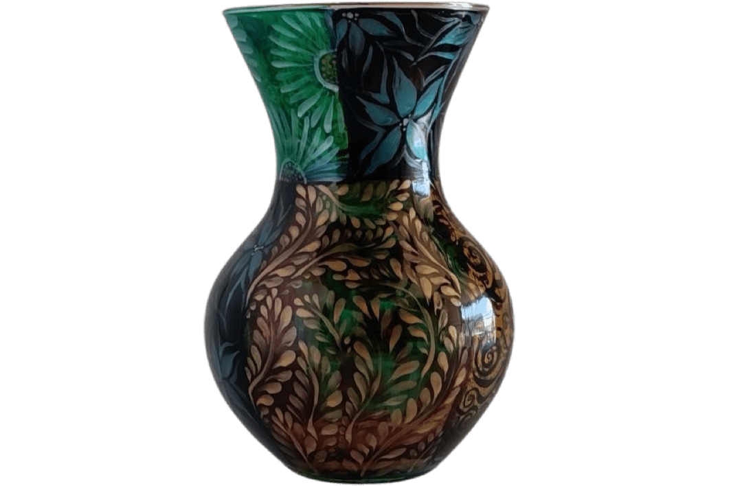 Vase Medium Large Desert Flower Motif