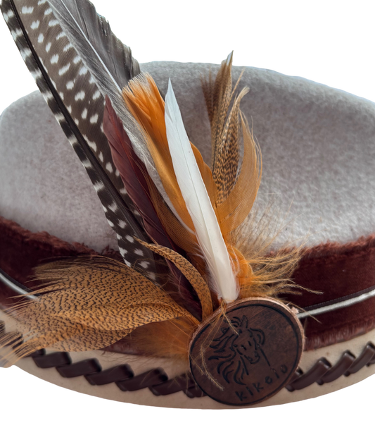 Western Feather Hat Clip