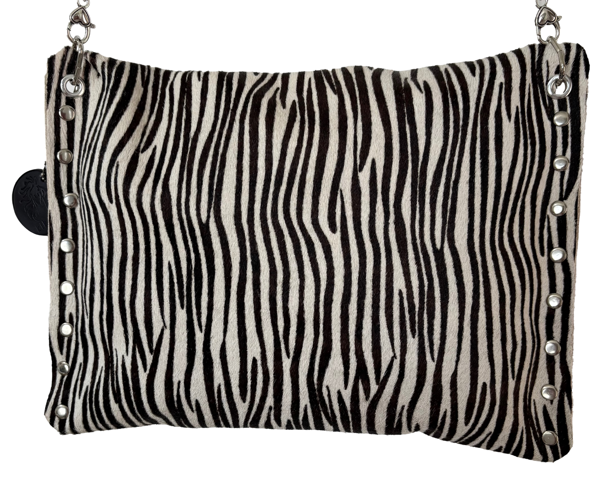 Zebra Hair-on-Hide Crossbody - Ysleta Mission Gift Shop