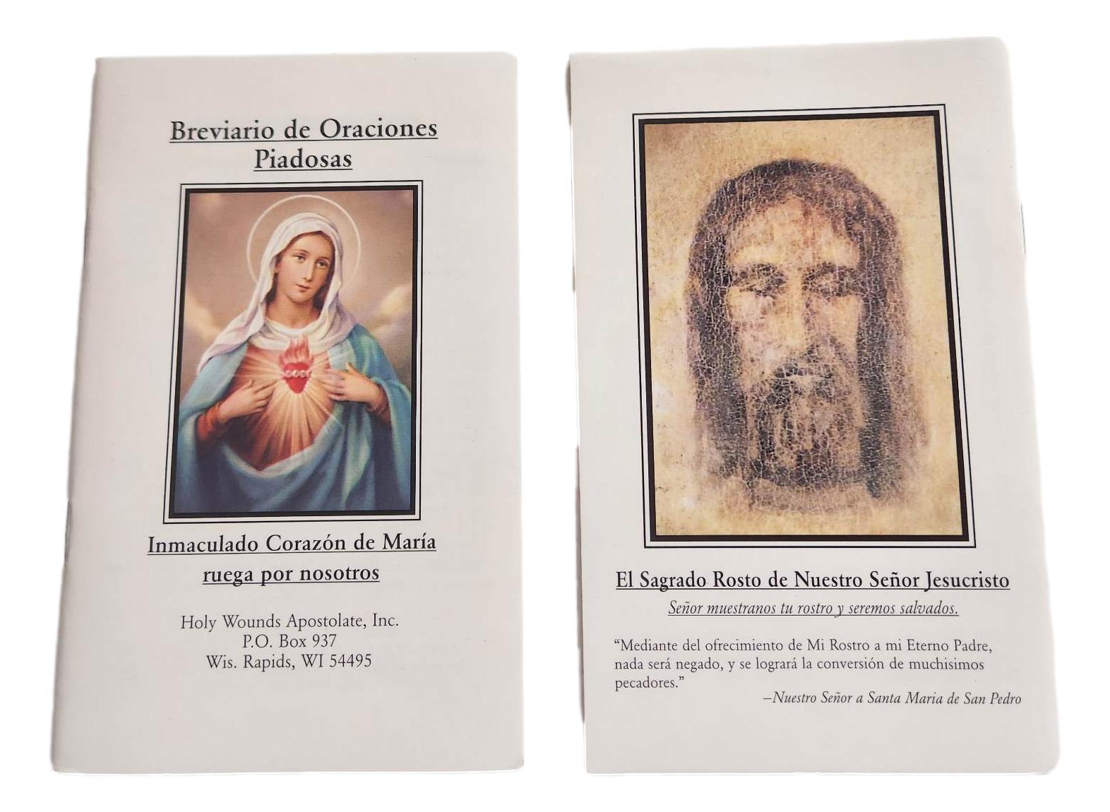 Book Breviario de Oraciones Piadosas Immaculado  Corazon de Maria 36 Pages H: 5.5 in W: 3.5 in
