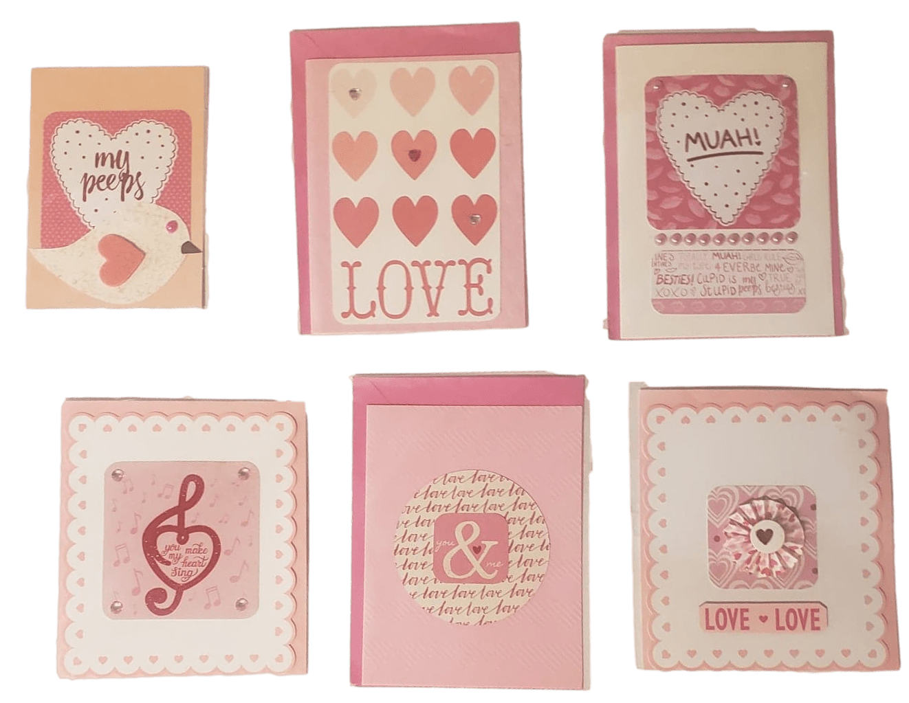 Paper Goods Note Card Handcrafted Valentine Theme By Local El Paso Artist Various Designs - Ysleta Mission Gift Shop