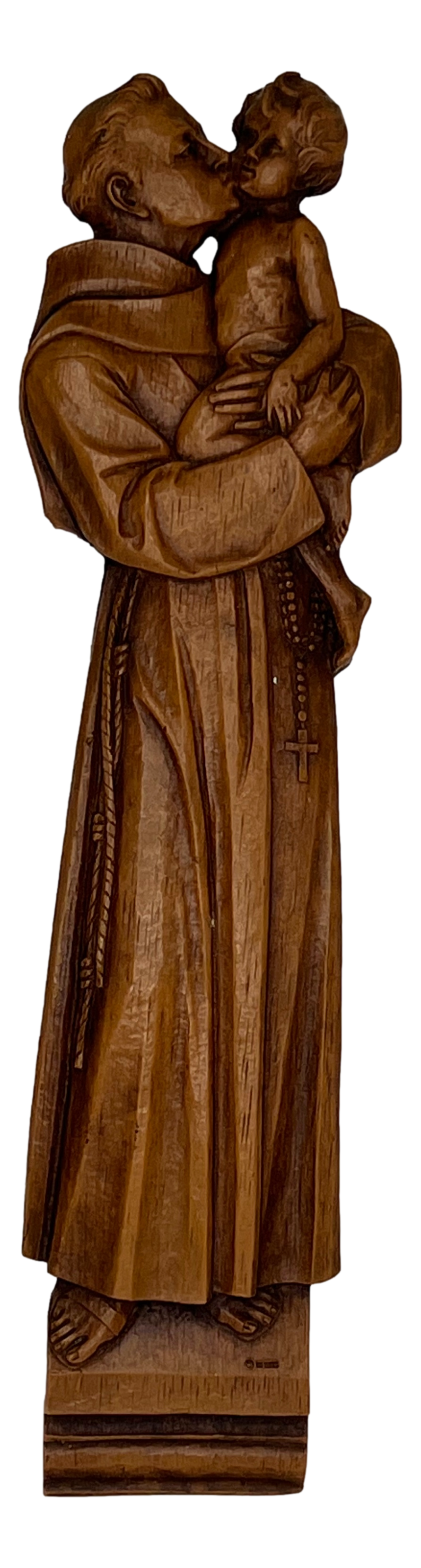Saint Anthony Wall Hanging Wood Flat L:16 inches X W: 4 inches
