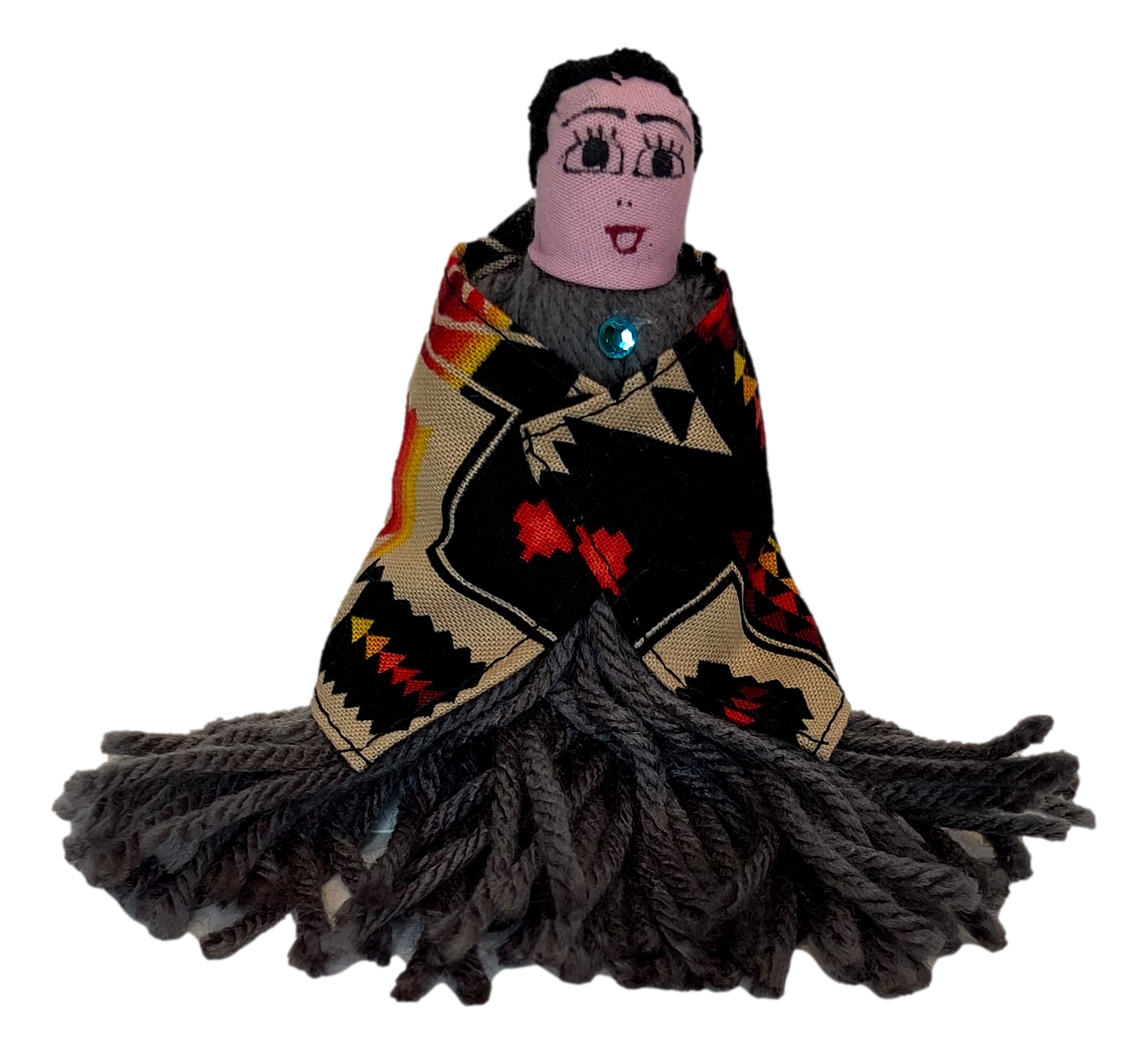 Toy Traditional Native American Dolls Handcrafted-6