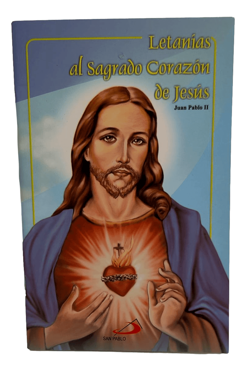 Book Letanias al Sagrado Corazon de Jesus 62 Pages 5.5 W x 8.5 H Inches - Ysleta Mission Gift Shop- VOTED El Paso's Best Gift Shop