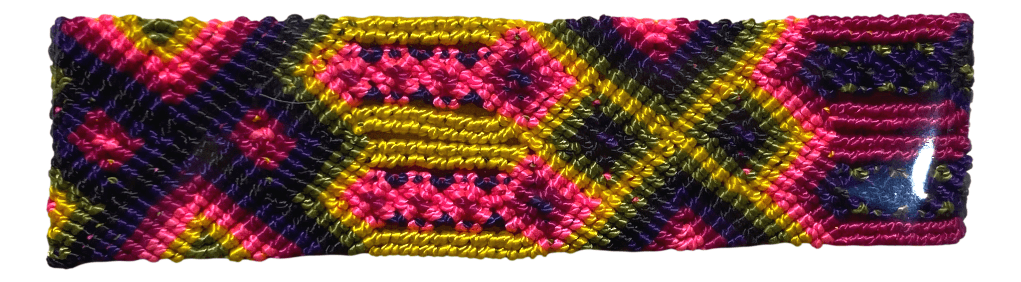 Bracelet Handwoven Various Colors Handcrafted by Local Artisan 1 Inch Wide - Ysleta Mission Gift Shop- VOTED El Paso's Best Gift Shop