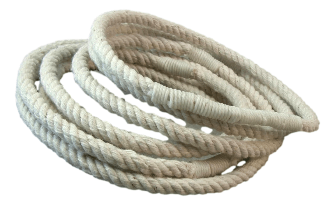 Bracelet Thick Four Ply Reverse Twisting Single Cotton Yarn Technique Slip-On