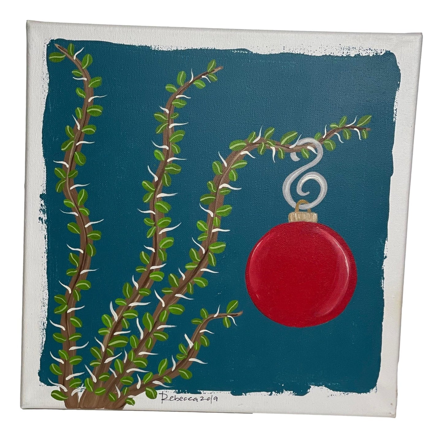 Painting Canvas Acrylic Holiday Art Handpainted