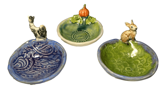 Catch All Bowl Ceramic Glazed Handcrafted