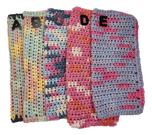 Dish Cloth Knit Single Pastel Tones Handwoven