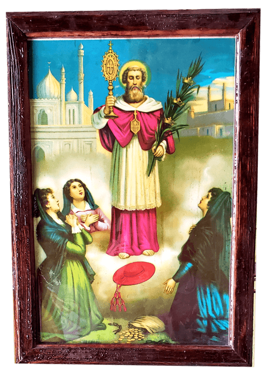 Framed Saint Raymond Nonnatus - Ysleta Mission Gift Shop