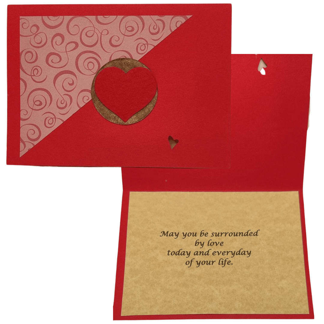 Greeting Card Love & Caring Message Stamped Inside Envelope Included Handcrafted By Local Artist Lilly 4 x 6 Inches - Ysleta Mission Gift Shop- VOTED El Paso's Best Gift Shop