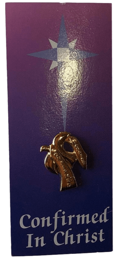 Lapel Pin Sacrament Confirmation Cross Holy Spirit - Ysleta Mission Gift Shop- VOTED El Paso's Best Gift Shop
