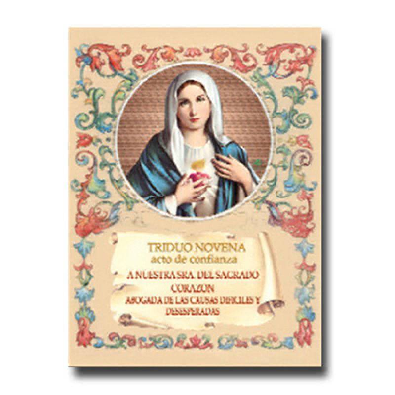 Libro Novena Triduo Acto De Confianza a Nuestra Senora Del Sagrado Corazon Espanol - Ysleta Mission Gift Shop