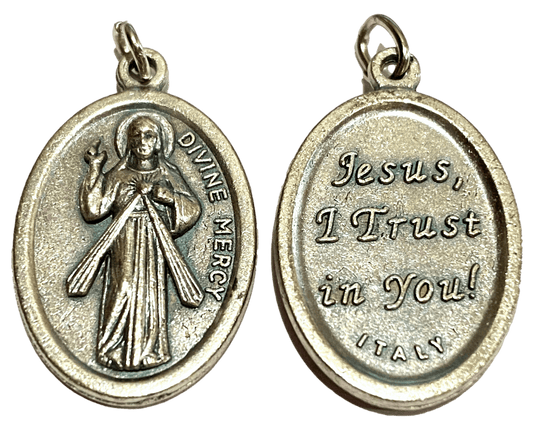 Saint Medal Divine Mercy Jesus I Trust in You - Ysleta Mission Gift Shop