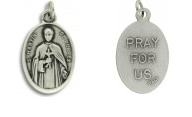 Medal Saint Martin De Porres Patron Saint of Persons of Mixed Race Pray for Us Italian Double-Sided Silver Oxidized Metal Alloy 1 inch - Ysleta Mission Gift Shop- VOTED El Paso's Best Gift Shop