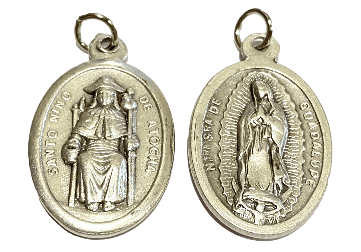 Saint Medal Santo Nino & Virgen De Guadalupe - Ysleta Mission Gift Shop