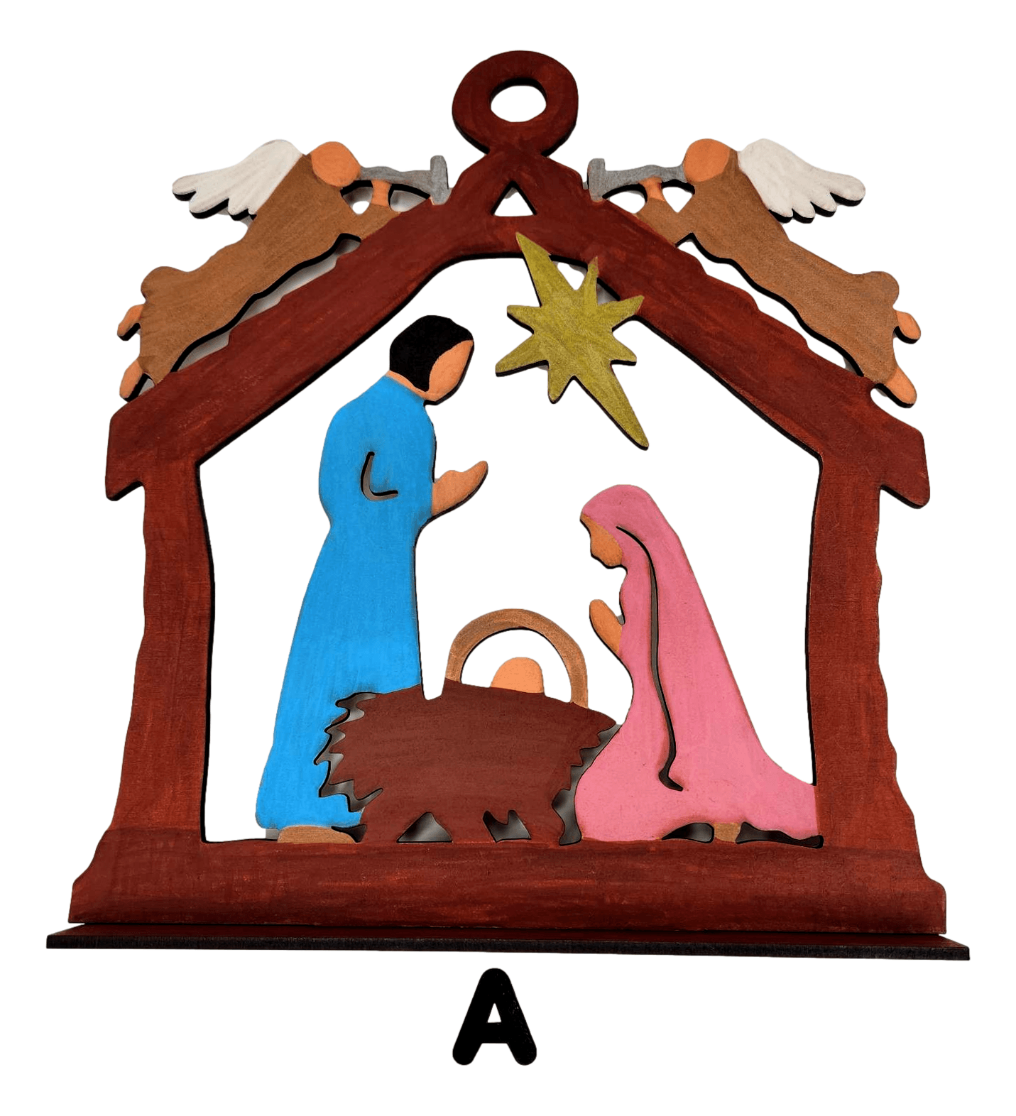 Nativity Wood Laser Cut Handcrafted